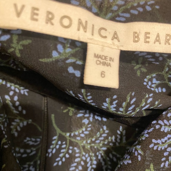 Veronica Beard Magg Fern Floral Silk Dress SZ 6 - Picture 7 of 7